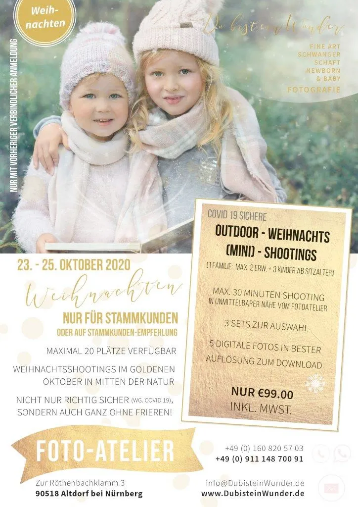 Danke an unsere Kunden - Herbst Weihnachts Shooting