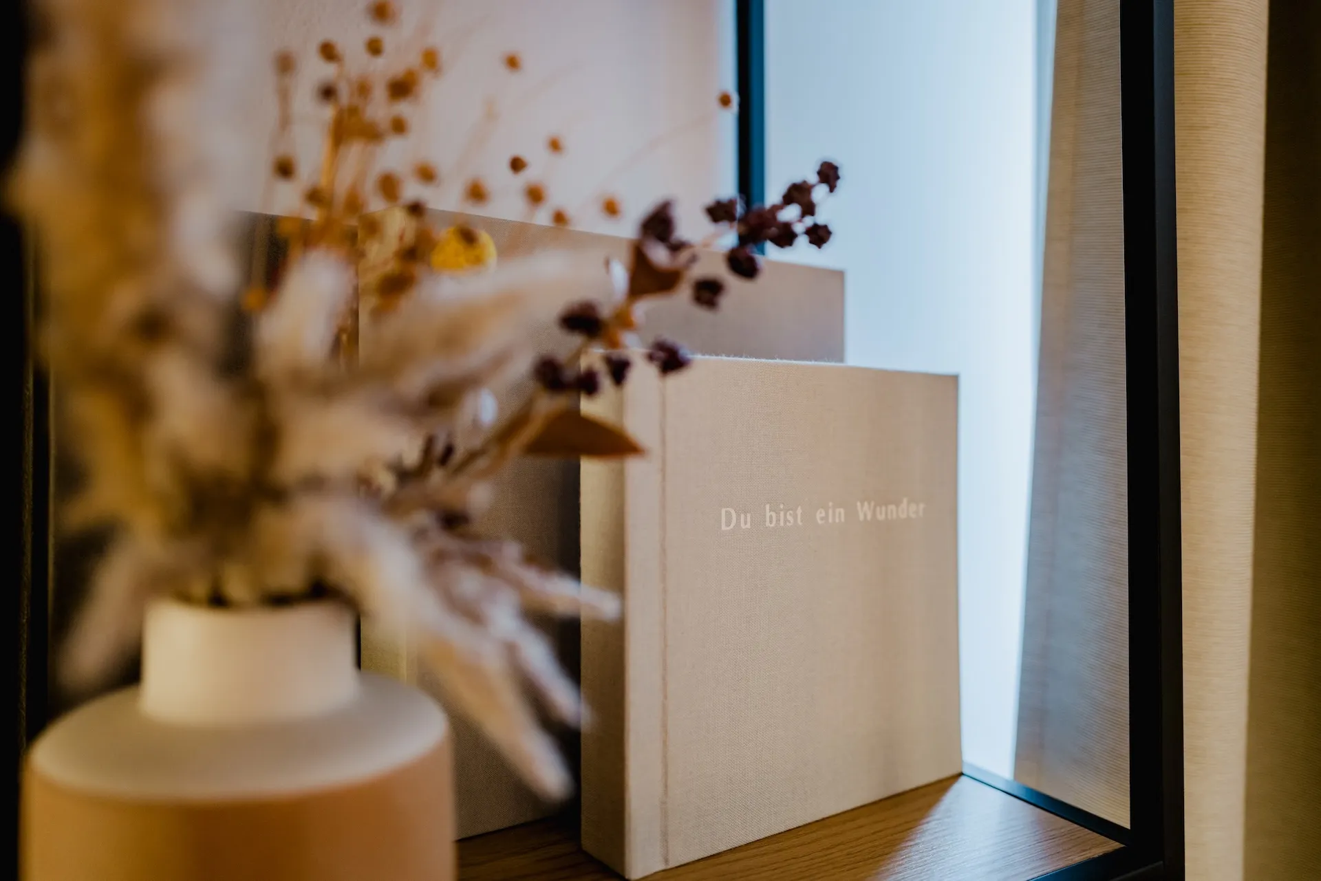 Fotoalbum mit Aufschrift Du bist ein Wunder im Fotostudio Altdorf bei Nürnberg