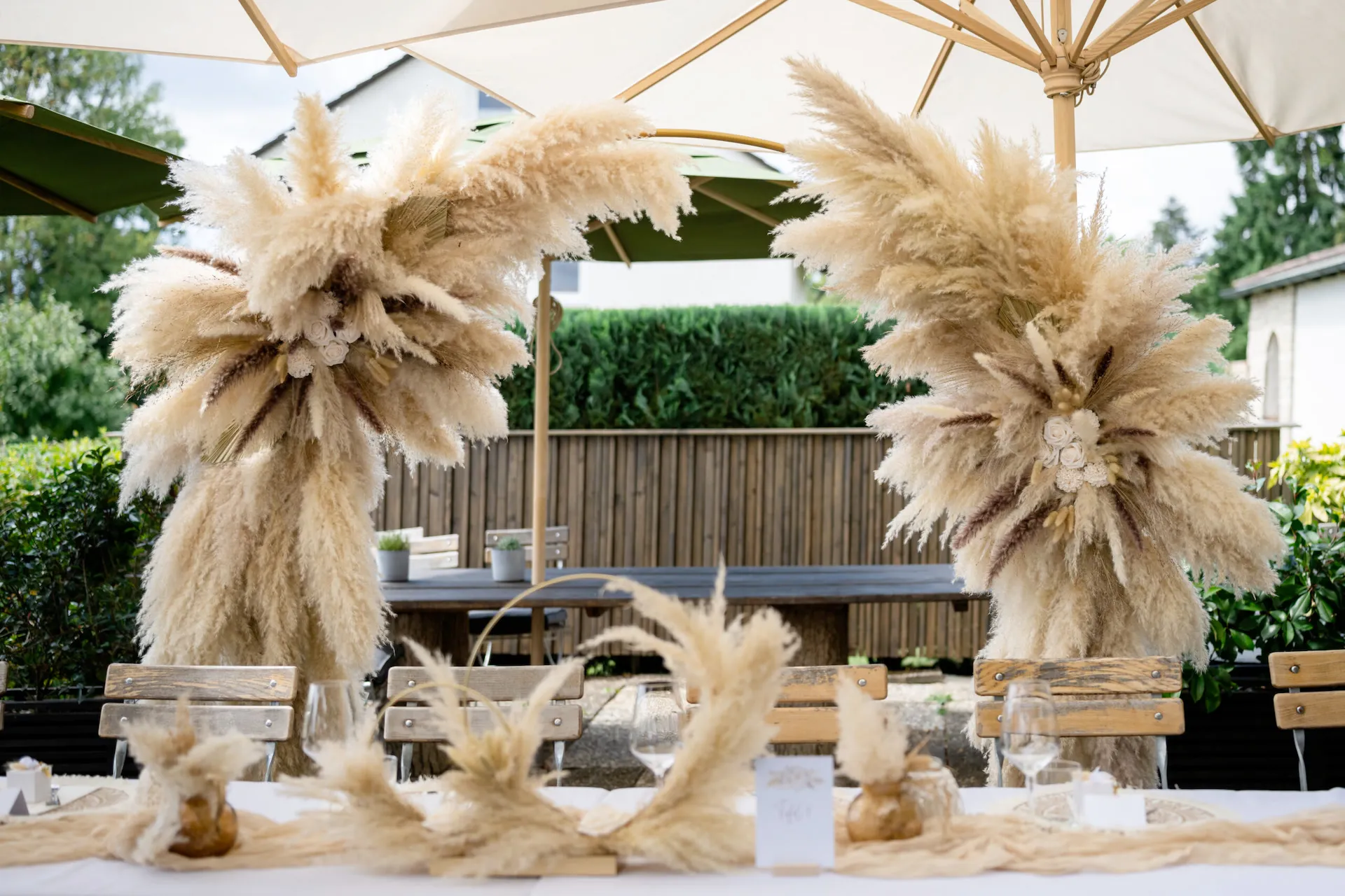 Panoramablick von der Terrasse über das Nürnberger Land